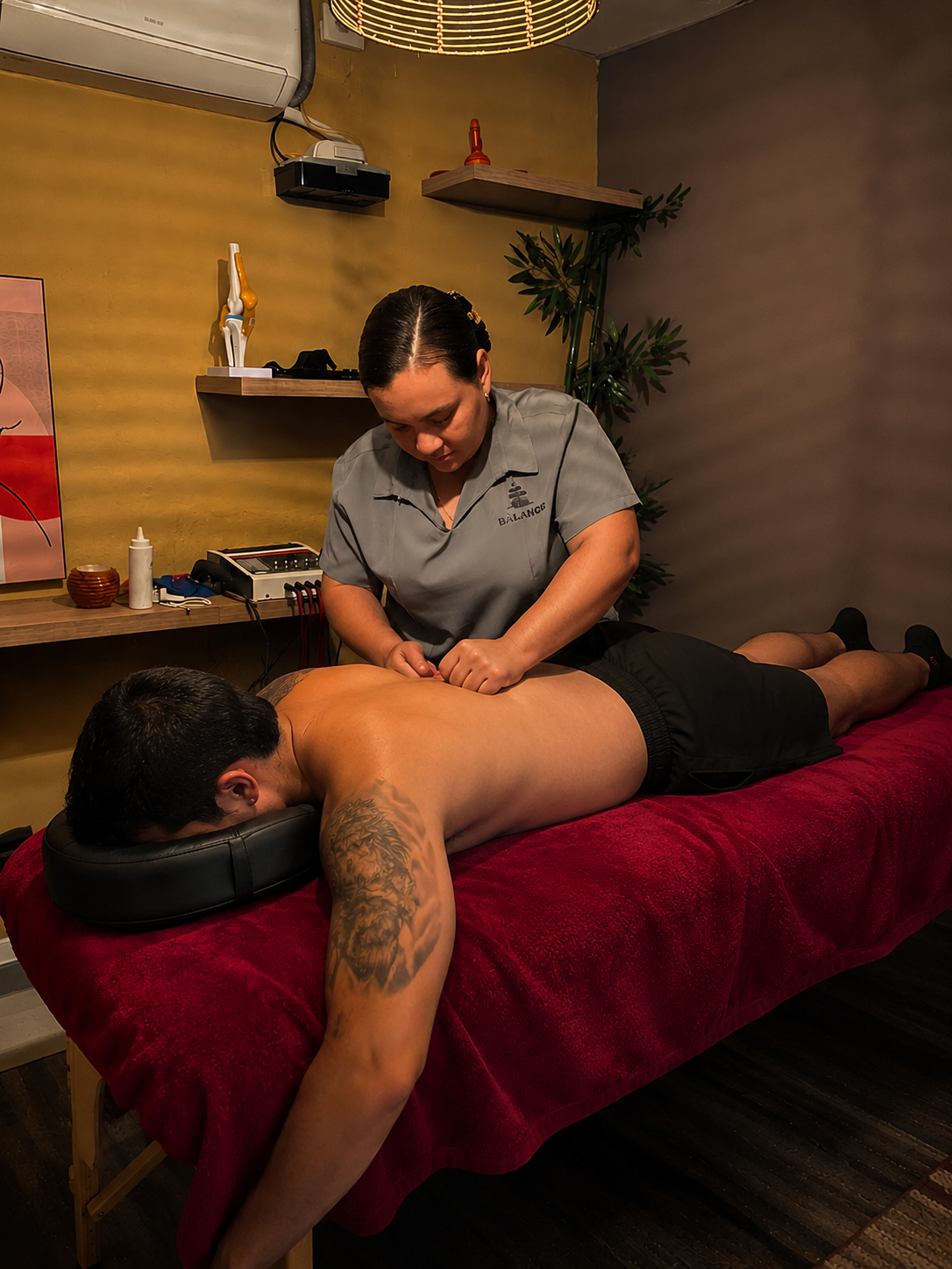 Masaje descontracturante de cuello y espalda